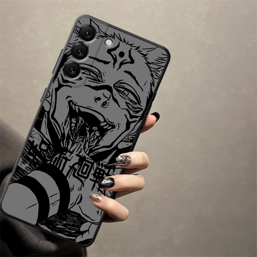 Мягкий задний чехол-бампер для Samsung Galaxy A10 A20 Note 20 Ultra 9 10 A05 A03 A01 A02 A04 A06 A30 A40 A50 A70 Аниме J-ujutsu