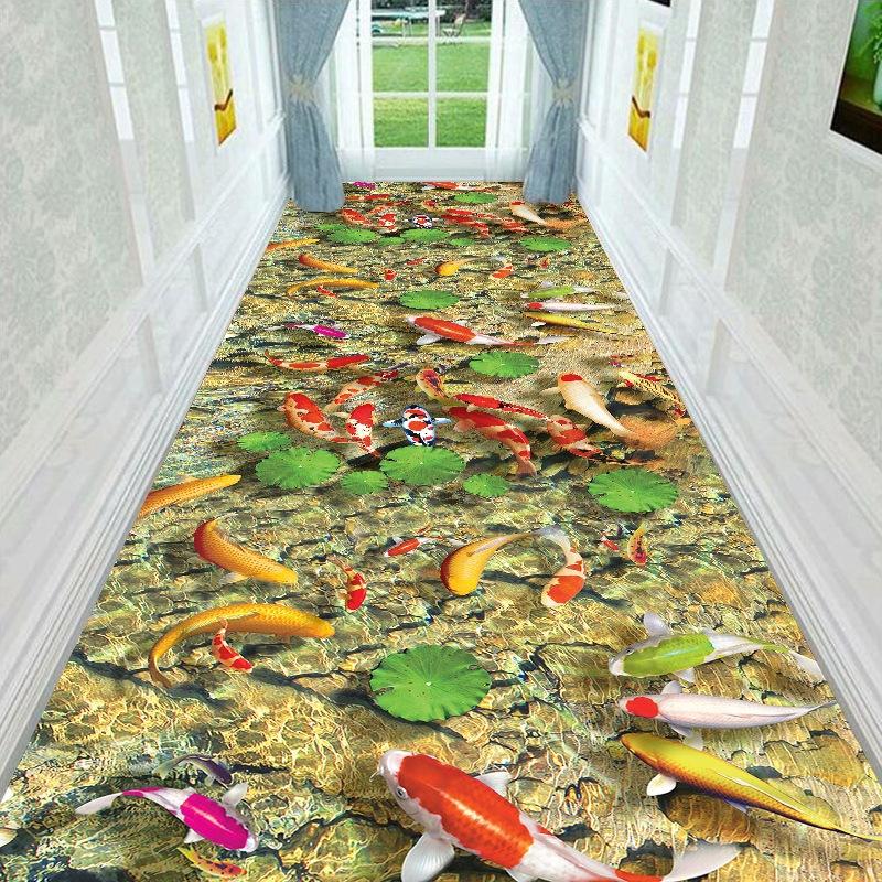 3D Corridor Carpet Minimalist Home Living Room Hallway Carpet Spliced Long Corridor Floor Mats