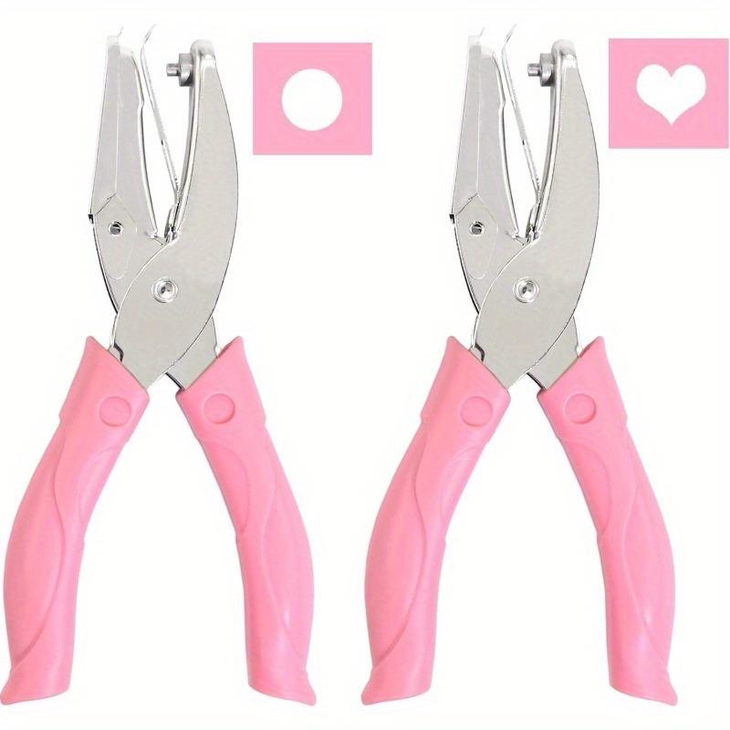 1/2 шт. Ручной дырокол для бумаги в форме сердца/звезды/круга, 1/4 дюйма, металлическое одно отверстие с мягкой ручкой для бирок, билетов на одежду