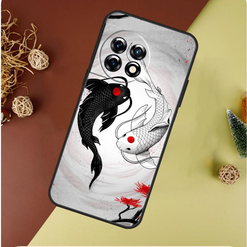 Искусство с рыбами кои Инь-Ян для OnePlus Nord CE 4 3 2 Lite N20 N30 9 10 Pro 8T 9RT 10T 10R 13R 12R 11 12 13 Чехол для телефона
