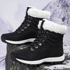Woman Snow Botas Winter Outdoor 2024 Thickened Plush Boots Lady Fashion Sneaker Warm Thick Sole Non-slip Shoe Women Cotton Shoes