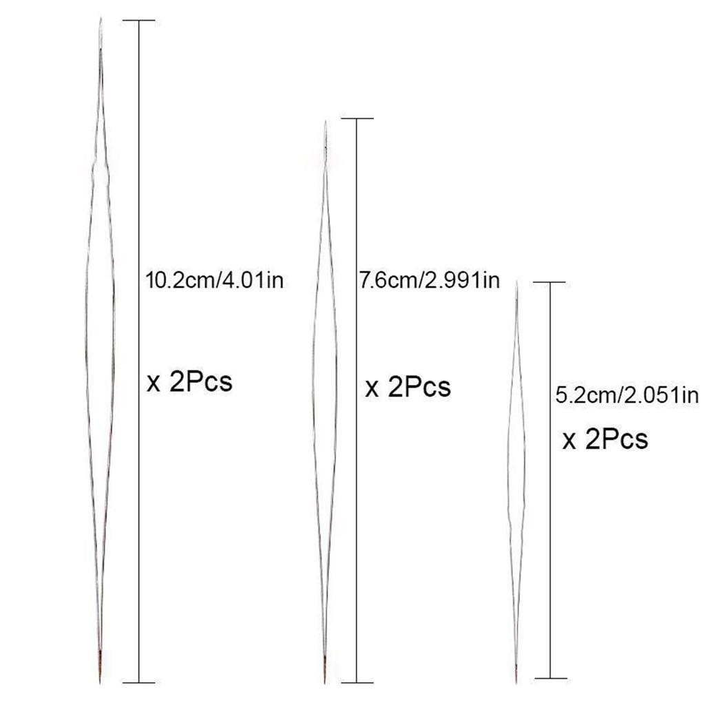 Beading Needle and Tools Set for Bracelets Jewellery Making Including Big Eye Needle Metal Thimble and Needle Threader