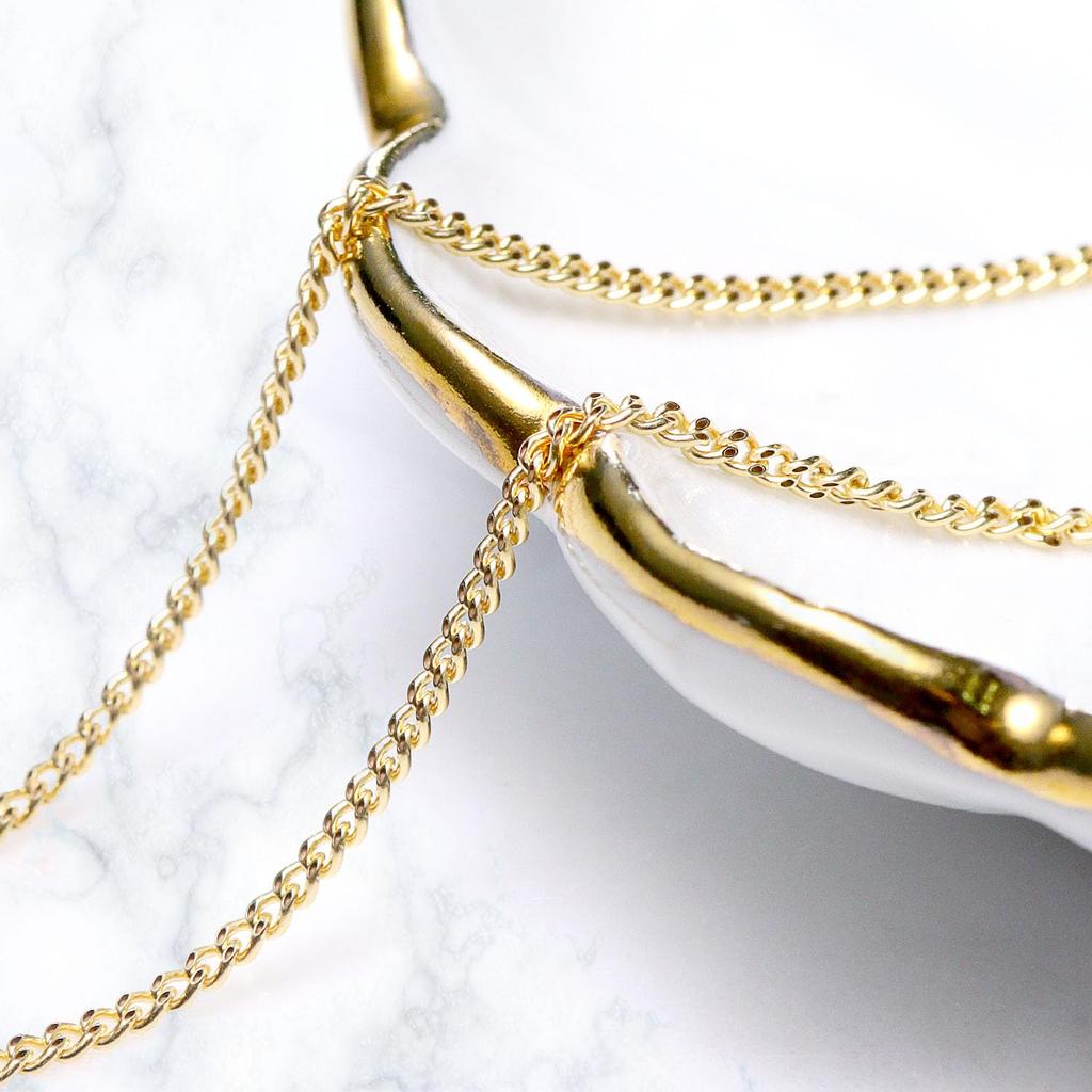 Sears Цепочка из 18-каратного золота, плетение панцирь, цепочка, легкая, прибл.. 1,6 мм, 1,6 г, 40 см, sc71-0002-40