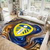 Футбольный дизайн Leeds United Хрустальный бархатный ковер Уютный Не?Нескользящий ковер с принтом для спальни, гостиной, прихожей