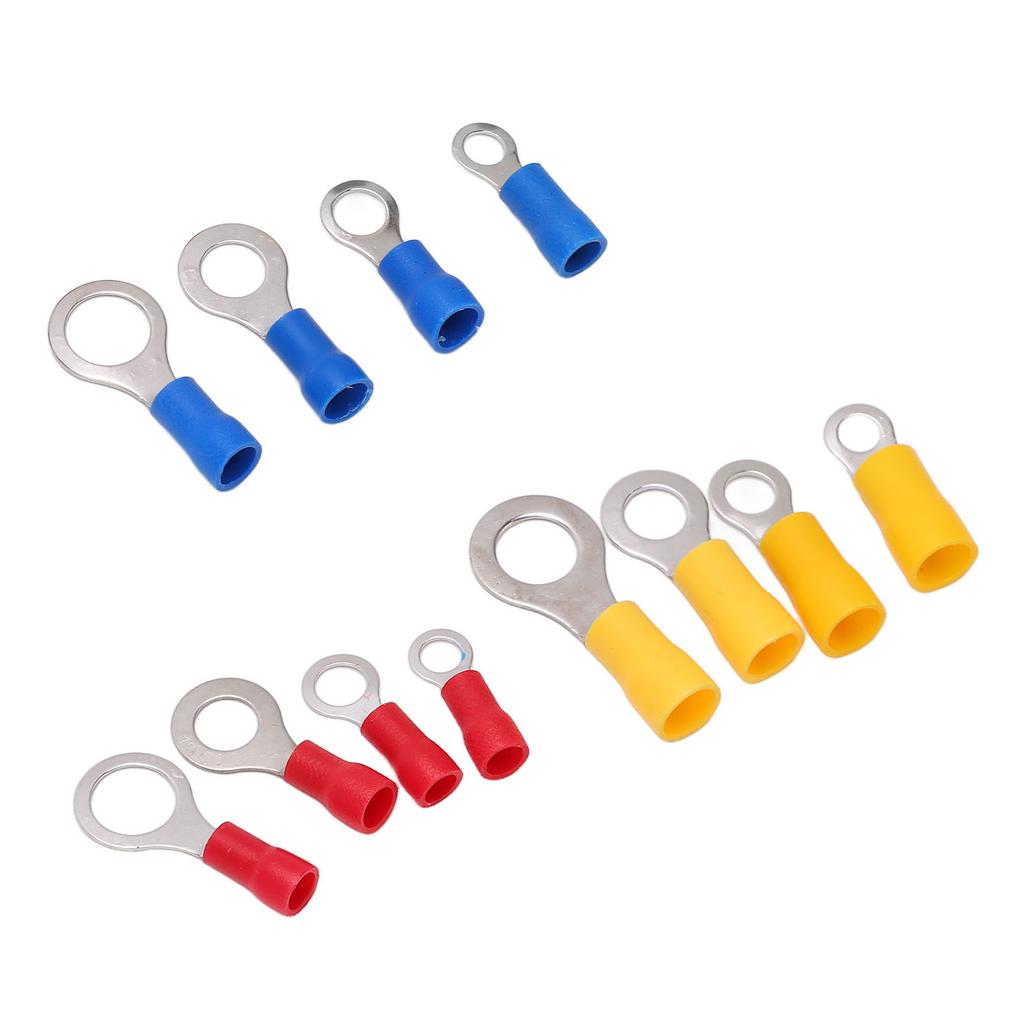 240PCS Mixed Ring Terminal Kit Quick Disconnect Insulated Wire Terminals Lug Set for Electrical