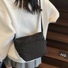 2025 New Simple and Lightweight Canvas Dumpling Bag Korean Version Fashion Solid Color Crossbody Bag Niche Popular One-shoulder Women's Bag