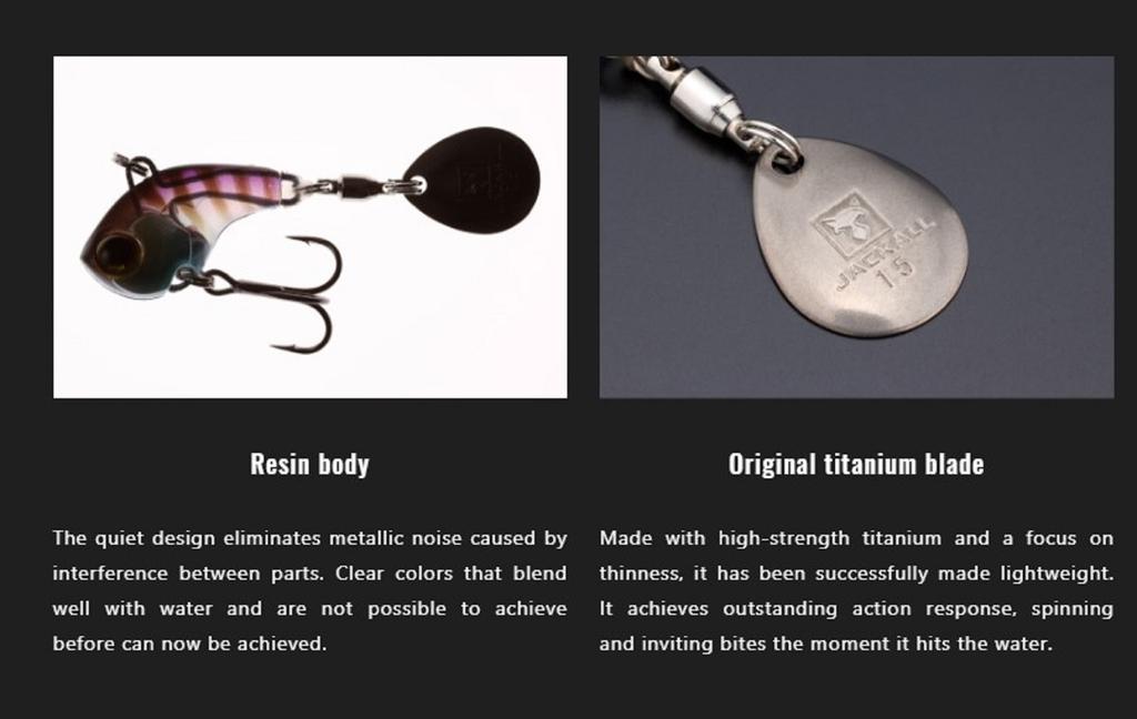 Jackall Deracoup Fine 3/16 oz Spin Tail Sinking Lure Silver Gold Bk (5096)