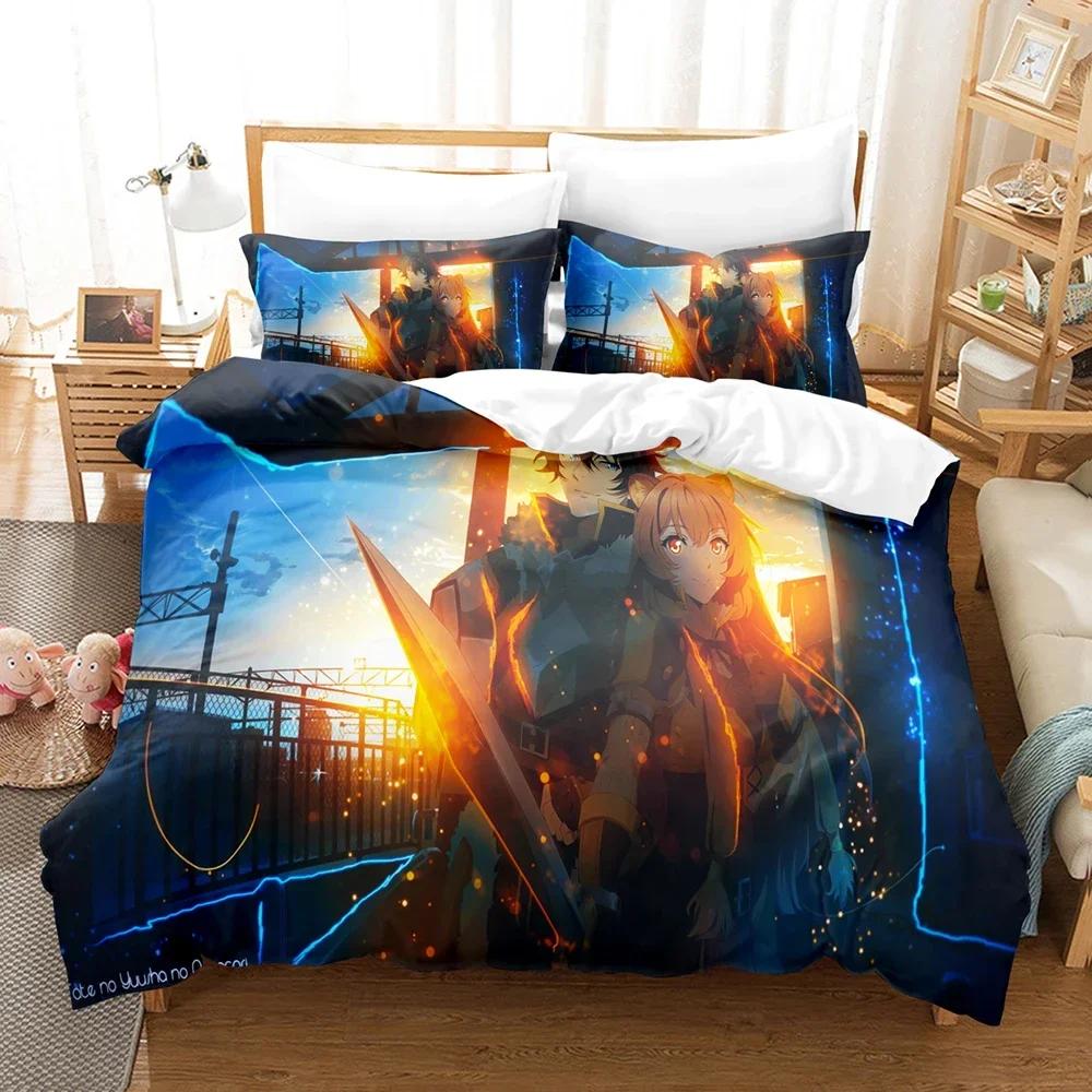 3D Print The Rising Of The Shield Hero Comfortable Duvet Cover Pillowcase Bedding Set Children Bedroom Decoration Home Textile