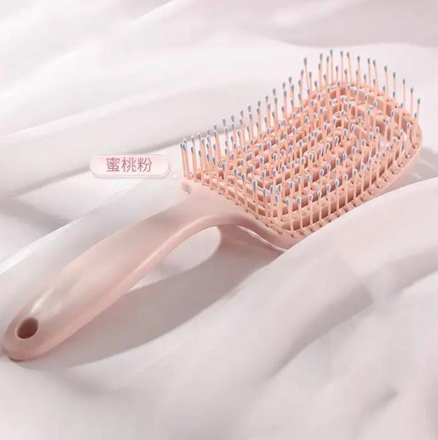 Расческа для волос, эластичная массажная расческа, ажурная щетка для волос, массажные расчески для кожи головы, укладка волос, быстрая сушка феном, распутывание волос