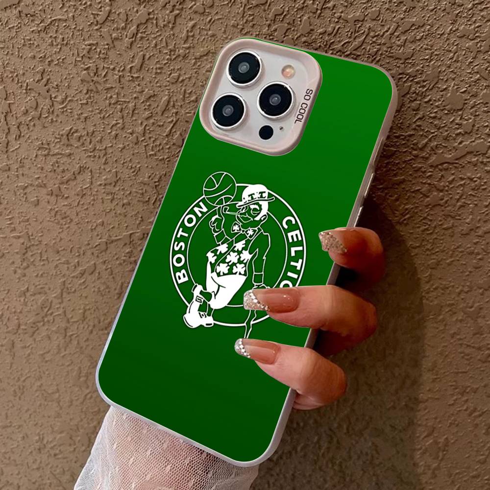 B-BostonS ЛОГОТИП C-Celtics Чехол для телефона для IPhone 16 15 14 13 12 11 17 Pro MAX Plus Pro Матовый ударопрочный чехол