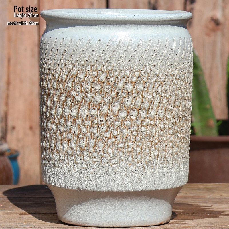 Высокий ручной керамический глиняный горшок для суккулентов и орхидей