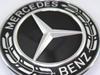Mercedes Benz Genuine Engine Hood Capnet Emblem Gloss Black Laurel Wreath A