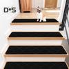 Non-Slip Stair Mat Self-adhesive Strong Adhesion Easy Installation No Cutting Reusable Different Embossing Stair Floor Treads Washable Dorm Home