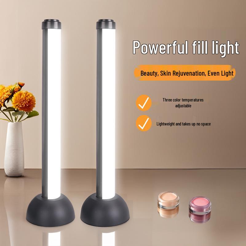 Трехцветный светодиодный заполняющий свет для отбеливания лица и омоложения кожи - Идеально подходит для фотографии, макияжа и прямых трансляций