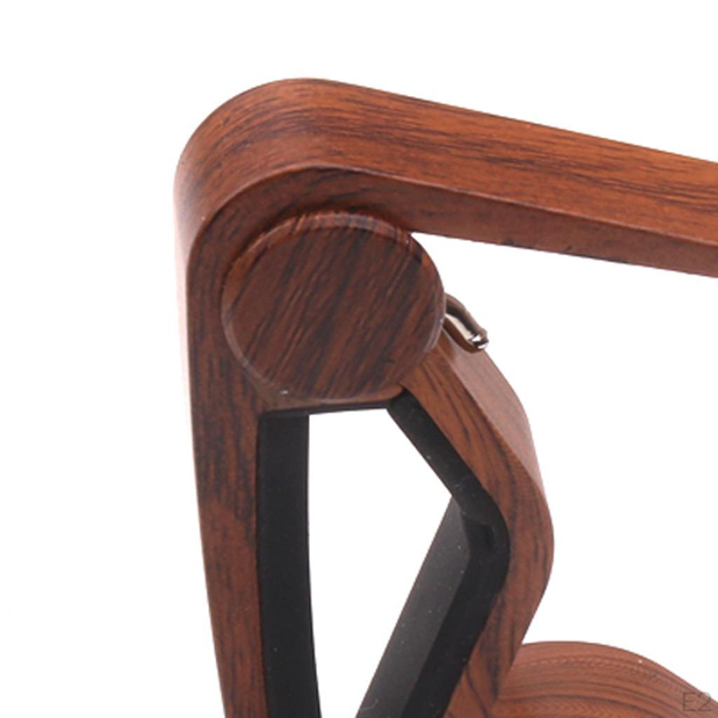 Capo With 2pcs 2.5mm Thickness Rosewood Picks Set