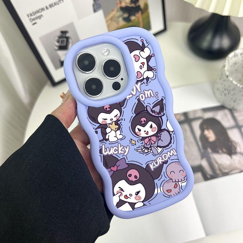 Чехол для телефона Sanrio Kuromi Hello Kitty Melody для Iphone 17 Air 17 Pro Max 16 15 14 13 12 11 Pro Max 16 15 Plus Cinnamoroll