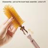 Портативный набор 6 в 1 для мытья детских бутылочек с сушилкой, 2 силиконовые щетки для бутылочек, щетка для соломинки, щетка для соски, коробка для хранения