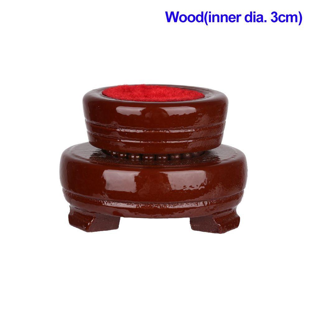 Natural Wood Holder Globe Base Miniature Display Stand Statue Pedestal Magic Sphere Holder Desktop Ornament For Crystal Ball Hot