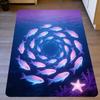 Ocean Whale Shark Floor Mat 1pc – Deep Sea Animal Design, Realistic Marine Art Indoor Doormat for Home Decor and Study