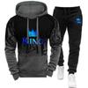 Autumn Winter Men's Tracksuit Hoodies and Sweatpants 2 Piece Set Fashion Casual Streetwear Male Jogging Suit