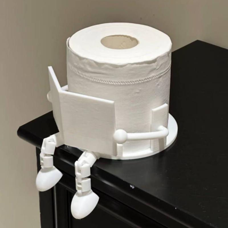 1PC toilet paper holder 3D printing reading partner roll paper holder ornament