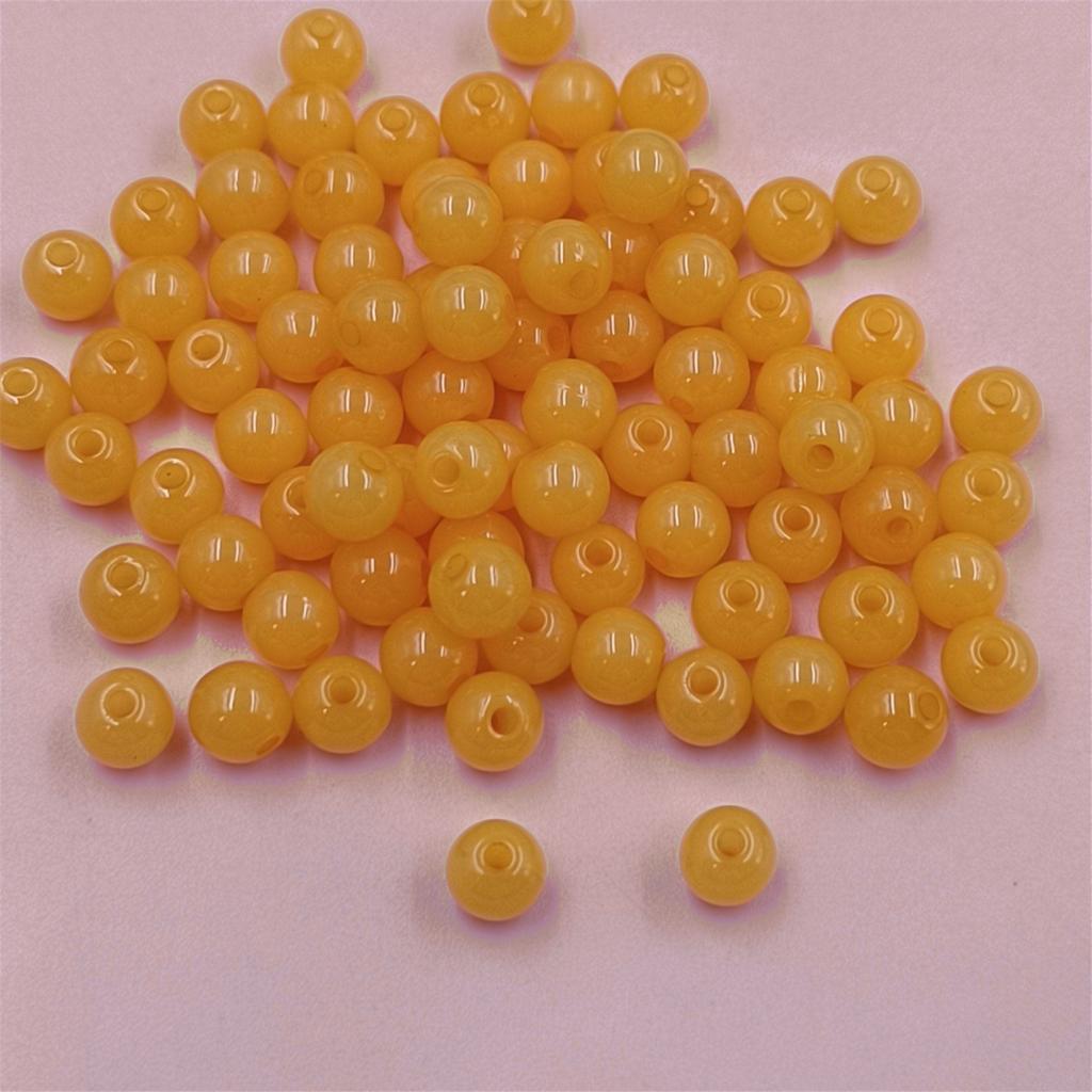 400 шт. 6 мм акриловые бусины желейного цвета DIY фурнитура ювелирные аксессуары браслет ожерелье одно отверстие кулон