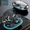 X55 Mini Earphone Wireless Earphone Headphones Noise Reduction Sport Game Sleep Bluetooth 5.3 Earbuds HIFI Stereo Music Headset