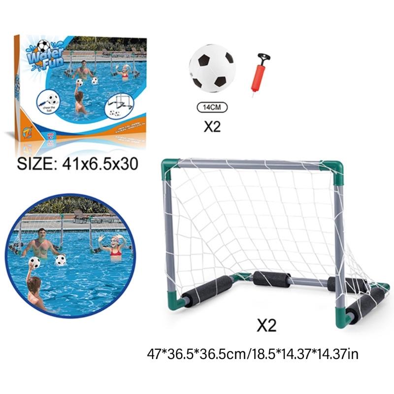 Floating Hoop Targets Goal Poolsides Water Pool Basketball Football Goal Net