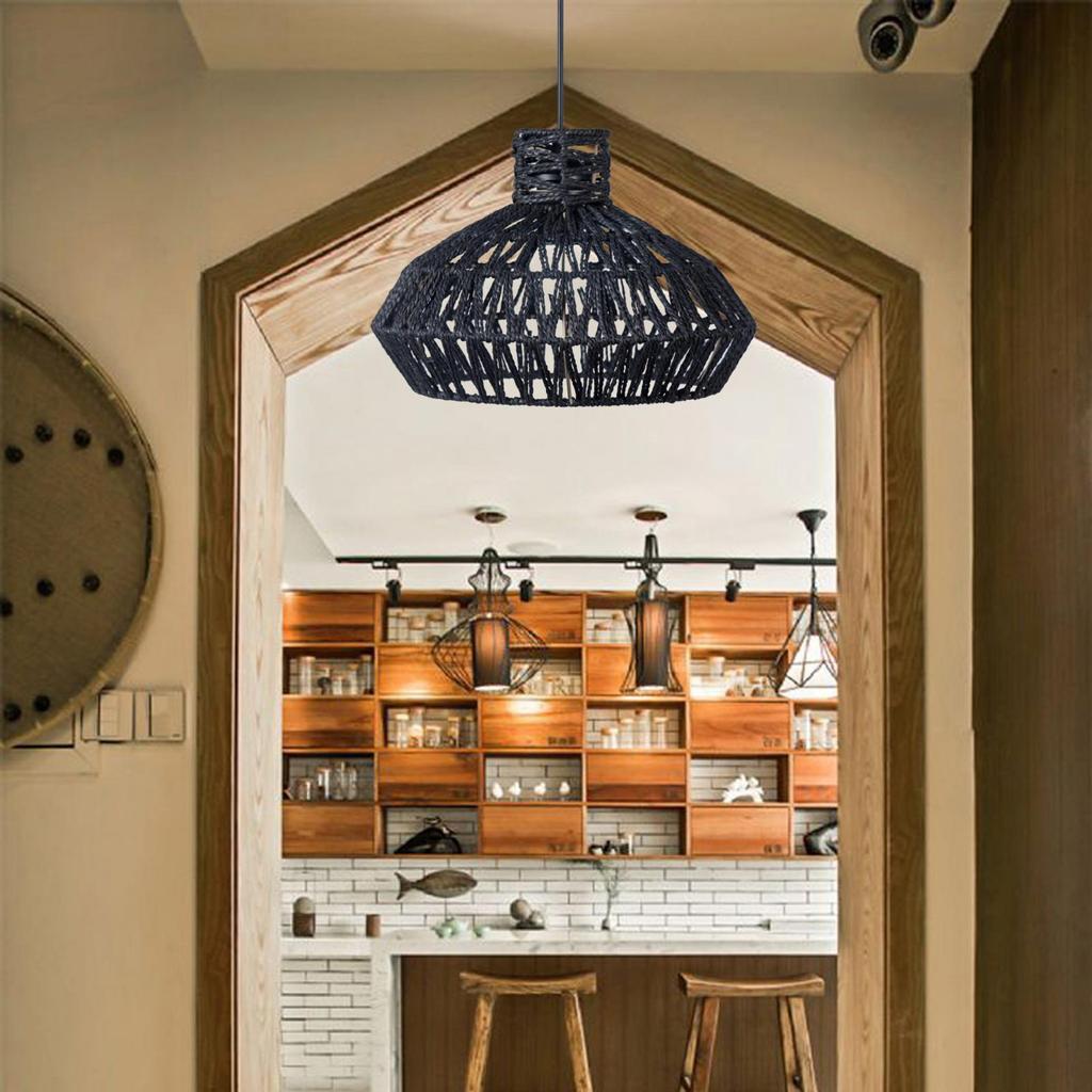 Абажур из веревки, светильники, украшения, потолочный фонарь, чехол для гостиной, чайного домика, кухни, столовой