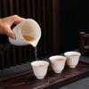 Sheep Fat Jade Ceramic Kung Fu Tea Set