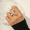 Gold Color Pearl Ring Adjustable Beach Party Ring Gifts Hand Jewelry Fashion Jewelry  Beach
