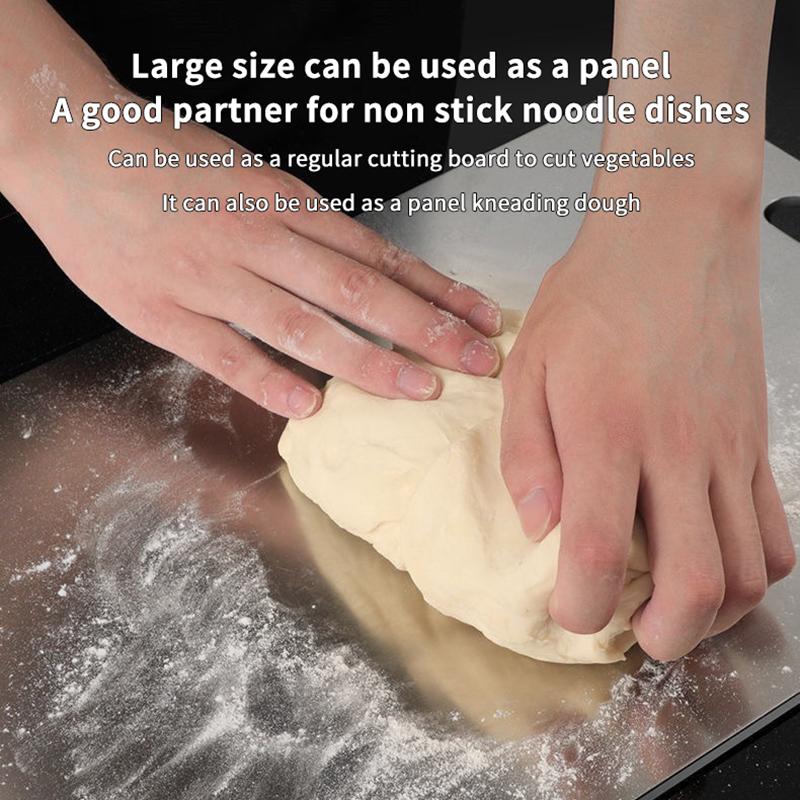 Stainless Steel Cutting Board Food Grade Heavy Duty Chopping Board for Home Kitchen Professional Chefs Cooking Use