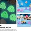 YARNOW 24pcs Miniature Octopus Figurine Luminous Tiny Octopus Mini Resin Octopus Glow in The Dark Miniature Figures for Aquarium Landscape