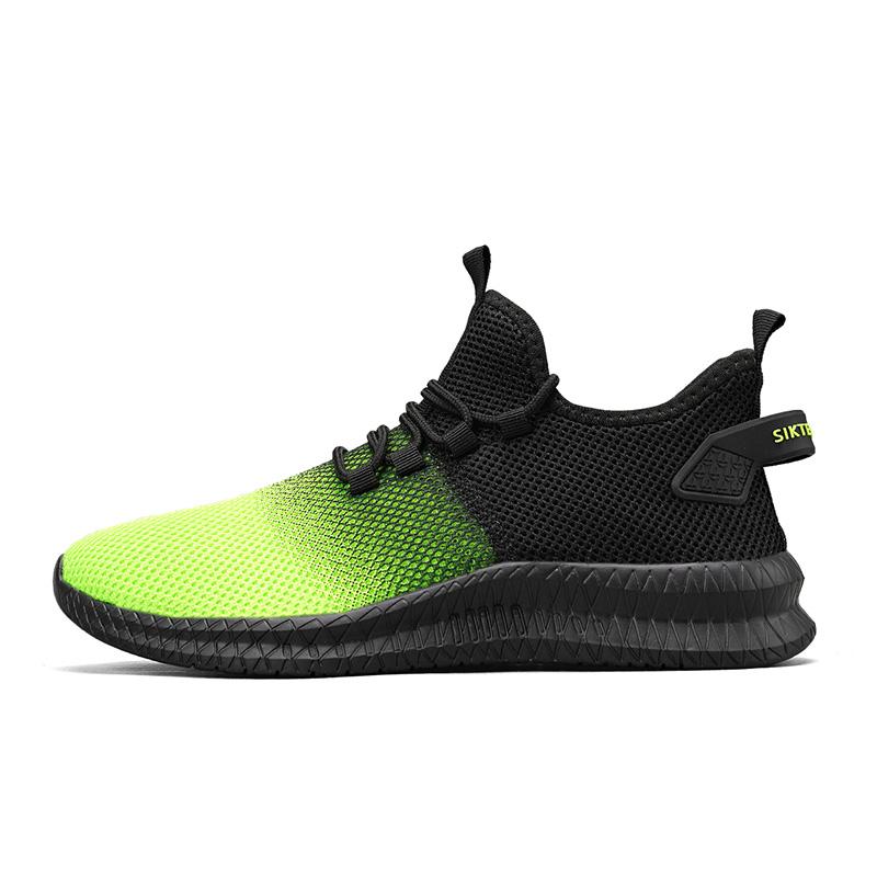 40-47 Мужские летающие тканые кроссовки с сетчатой ​​поверхностью, ультралегкие и удобные кроссовки для бега на открытом воздухе для фитнеса и бега