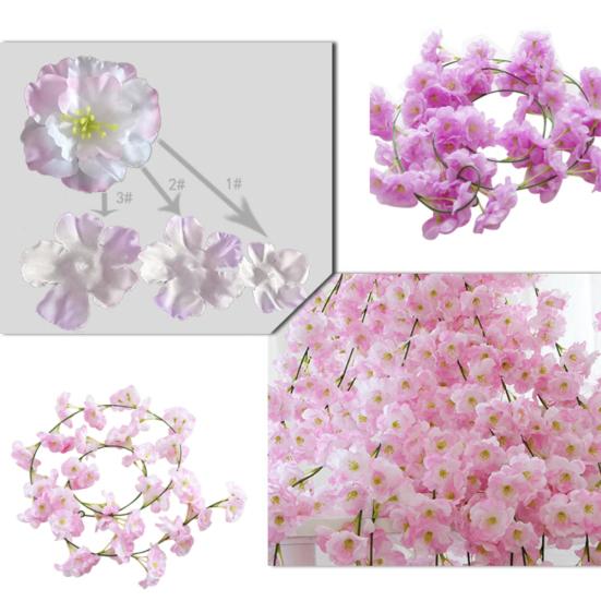 Искусственные поддельные вишни цветок винограда растение свадьба украшение дома