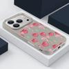 Чехол со Стразами и Узором из Вишневых Ягод и Бантов Для iPhone 17 Pro Max Мягкий Силиконовый Чехол с Текстурой Кожи Для iPhone 16 15 14 13 Pro 12 11 16E Air