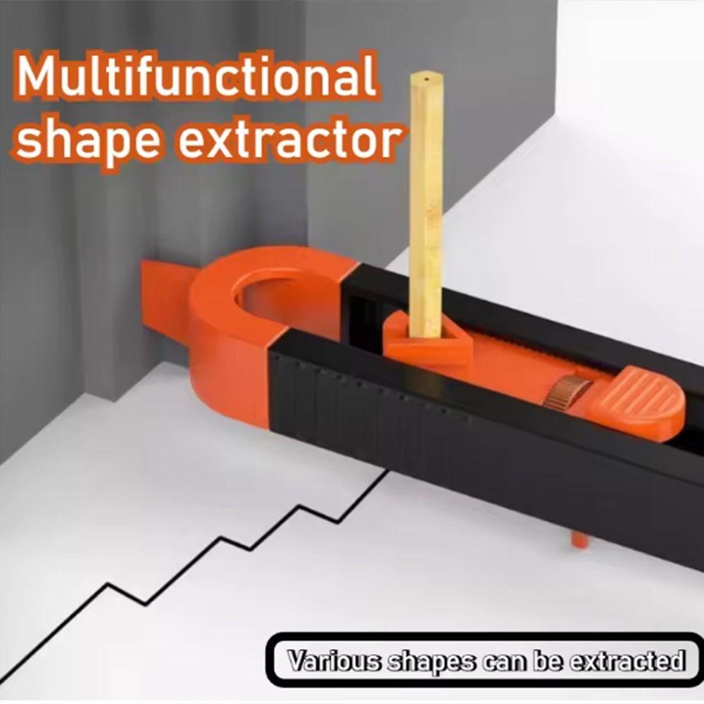 Adjustable Locking Profile Scribing Ruler Precise Irregular Shape Profile Tool  Border Drawing
