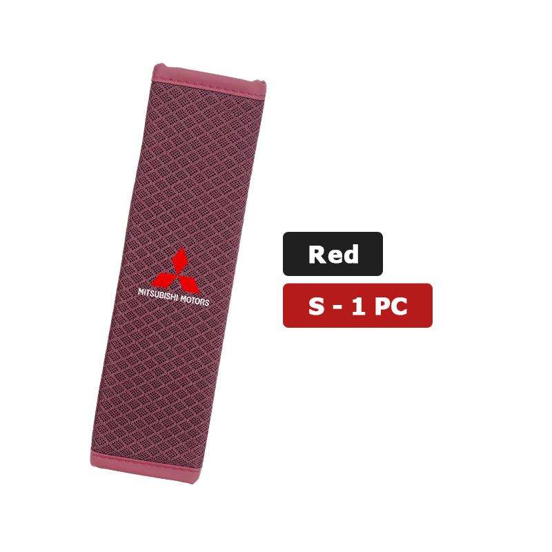 cxdjmy1 For Mitsubishi 1/2PCS Car Seat Belt Cover Adjustable Ice Silk Safety Protection Shoulder Pad Outlander Lancer Cross Colt Xpander