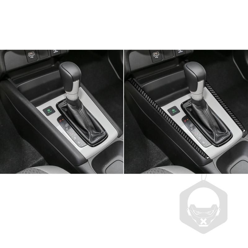 Real Carbon Fiber Car Accessories Gear Shift Strip Decorative Trim Cover Soft Sticker For Honda Fit /Jazz GR9  2024 2025
