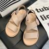 Trendy Flat Sandals for Women Korean Style Pvc Roman Slippers Girl Fashion Summer Slides Match Skirts Hot Selling Wholesale