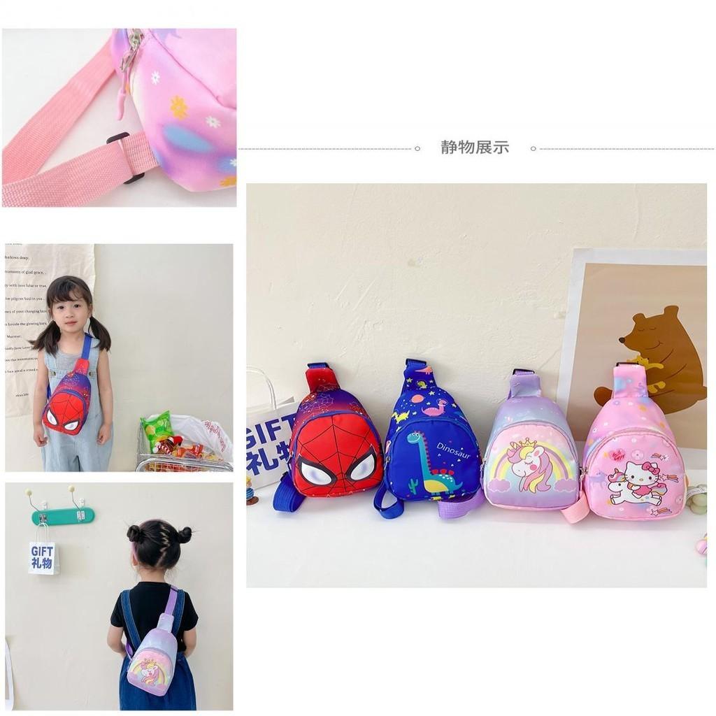 Trendy Cartoon Print Children's Crossbody Bag Breathable Durable And Theft-proof Ideal For Daily Use