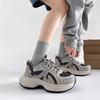 Popular Feet Show Small Platform Dad Shoes Women's 2025 New Autumn and Winter Gray Heightening Velvet Warm Sports Shoes