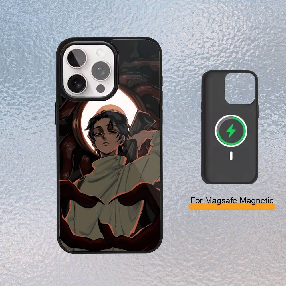 Чехол для телефона Okkotsu Yuta Jujutsu K-Kaisen для iPhone 17,16,15,14,13,12,11 Plus,Pro Max Магнитный чехол с поддержкой беспроводной зарядки