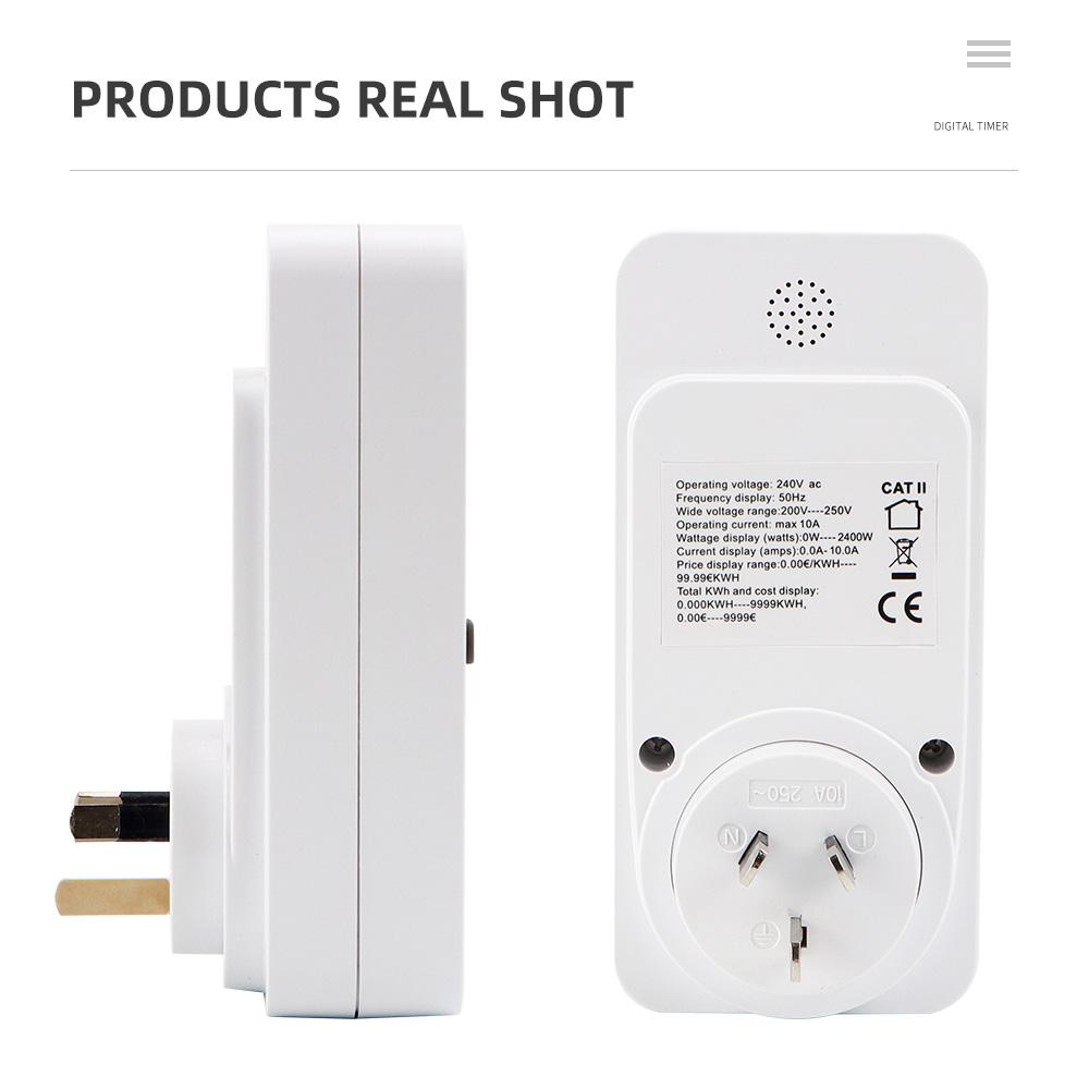 AC 220V Цифровой измеритель мощности Ваттметр Тестер потребления электроэнергии КВтч Счетчик энергии Мощность Напряжение Ток Ваттметр Вилка ЕС США FR