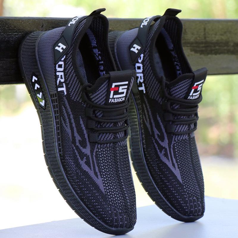 Men's shoes summer breathable thin mesh casual sports shoes men's 2026 new hollow cloth shoes