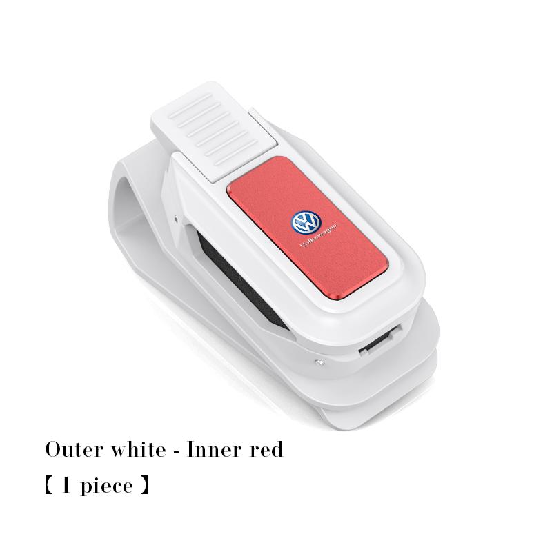 Car Visor Glasses Clip For Volkswagen VW GOLF 3 4 5 7 8 mk6 mk8 Tiguan Beetle Passat Polo Sunglasses Holder Storage Accessories zj1