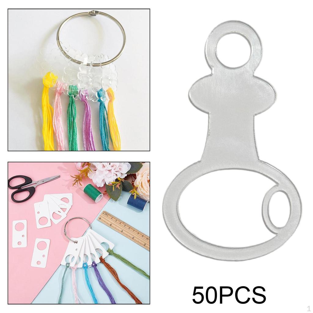 50 штук ниток мулине капли прозрачные шпульки швейные намотки прозрачные для дома