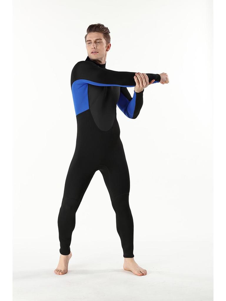 Мужской цельный гидрокостюм с длинными рукавами 3 мм для дайвинга и серфинга