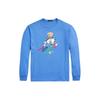 Polo SS24 Bear Letter Print Loose Fit Long Sleeve T-Shirt Men Tops Blue MNPOTSH16820340-400