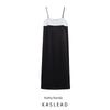 Kaslead New Women Clothes Western Style Fashion Silk Satin Texture Minimalist Dress 1758041 800